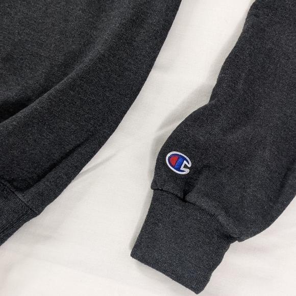 Champion Boston University Gray Red Crewneck Sweatshirt Collegiate - Picture 4 of 8